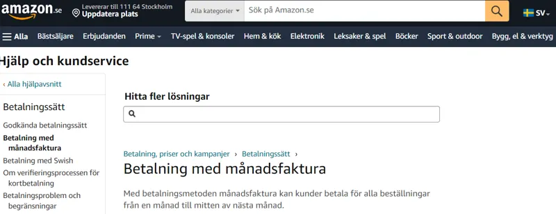 Amazon faktura